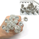 10 Diamante Rhinestones Bridal Wedding Prom Women Hair Pins Clips Fashion ME