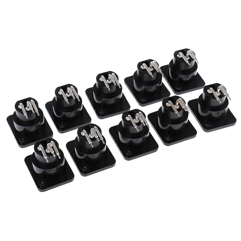 MagiDeal XLR Socket, 3-pin Plug And Socket For Housing Mounting Chassis