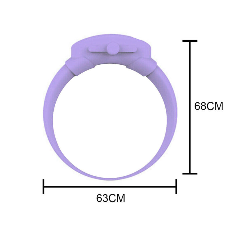 1 Set Outdoor Hand Dispenser Bracelet with Empty Squeeze Bottle (Purple)