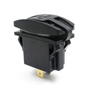 12V 24V Car Auto Boat Accessory Dual USB Charger Power Adapter LED Outlet Tide