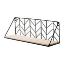 Large Grid Wall Hanging Plants Storage Basket Pine Wood Board,Iron Rack