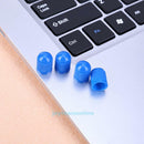 100pcs Plastic Car Truck Bike Tire Tyre Wheel Valve Stems Caps Dust Cover Blue