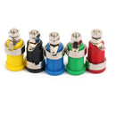 5pcs 4mm Insulated Speaker Banana Plugs Binding Posts Socket Connectors DIY