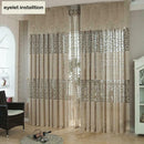 Chic Room Leaf Bedroom Window Curtain Voile Tulle Leaf Sheer Drape Valance