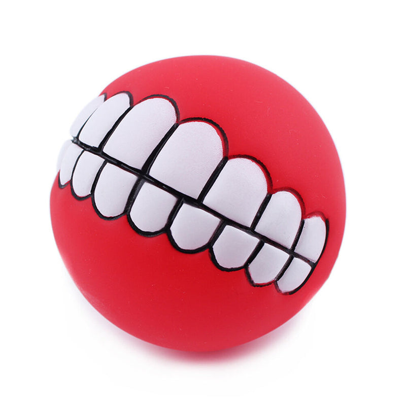 Bite Treat Smile Fetch Ball Toys doggie Teeth ball Fetch Funny Resistance