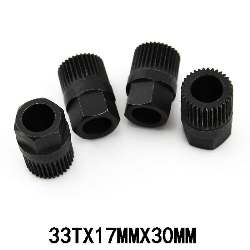 33 Spline Alternator Clutch Free Wheel Pulley Removal Tool Kit For Most Car All