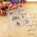 Happy Bee and flower honeycomb Silicone Stamp DIY Scrapbooking Photo Album De MO