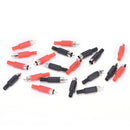 20X Black & Red Solder RCA Male Plug Audio Video Adapter Connector  JR