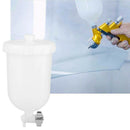 Spray-Gun Pot, 400Ml Plastic Side Feed Plastic Paint Cup Paint Spray-Gun Cu
