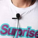 Portable Lavalier Microphone 3.5mm Jack USB2.0 Mic for Interview recording