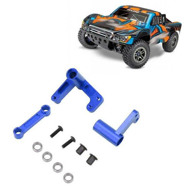 RC Aluminium Alloy Steering Kit for Traxxas Bandit / Rustler / Slash 2WD Bl X1R5