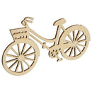 Wooden Bicycle Shape Embellishments Crafts Christmas Tree Hanging Pendant T J8I9
