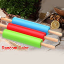Wooden Handle Plastic Mini Rolling Pin Dough Roller DIY Baking Kitchen Tool Kids