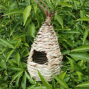 Natural grass of woven hanging Birdhouse nest birds house of straw bird hou