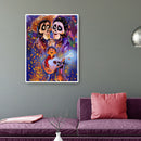 5D DIY Full Drill Diamond Painting Boy and Two Skeletons Cross Stitch Kit