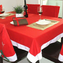 Christmas Holiday Santa Chair Hat Cover Tablecloth Christmas Party Table Di