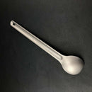 1Pcs Titanium Spoon 21.5Cm X 3.9Cm Camping Spoon Outdoor Tableware Long-Han