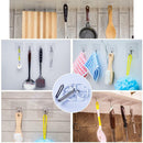 6pcs Clear Strong Self Adhesive Door Wall Hangers Towel Mop Handbag Holder Hooks