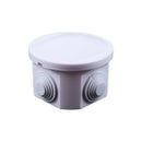 Waterproof Round Junction Box IP55 Cable Joint Grommets White T8C7
