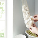 creative home hollow breathable hanging storage bag of garlic onion hanger -Q