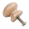 Furniture Drawer Door Cabinet Closet Wood Round Knob Pull Handle 50pcs H3O5