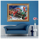 Cross Stitch with DIY 5D Diamond Embroidery Painting Christmas for Home Dec