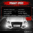 Nighteye H11 H8 H9 160W LED Fog Light Bulb Car Driving Lamp DRL 6500K HID White-