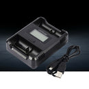 Mini Powerful Intelligent 2 Slot LCD 3.7V Battery Charger 18650 26650 Battery
