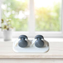 4pcs Long Fixed Casters One-Way Wheel Plastic Trash Can Undirectional Wheel