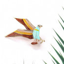 Trendy Animal Eagle Shape Brooches Drop Oil Pin Women Accessories Gift A