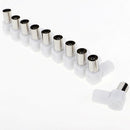 Right Angle 10x RF Female+10x RF Male Plug Coaxial Adapter For TV Aerial