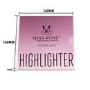 Miss Rose 4 Color Shimmer Bronzer Highlighter Palette Brighten Basic Makeup