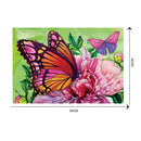 Butterfly Flower 5D Diamond DIY Painting  Kit Home Decor Craft