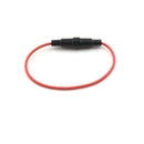 10pcs 5*20mm Glass fuse holder Screw Type 22 AWG Wire Cable 250V Glass fuse ME