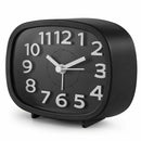 Non Ticking Alarm Clock, Battery Powered Bedside Clock Silent Simple to Set K9U3