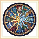 5D DIY Full Drill Diamond Painting Round Geometry Cross Stitch Embroidery