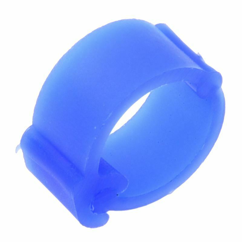100Pcs Mixed Color Pigeon Leg plastic Foot Rings Band Inner Diameter 8mm Hi Z2C7