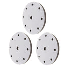 3 Pieces 6-Inch 9 Holes Low Density Soft Sponge Surface Protection Interface