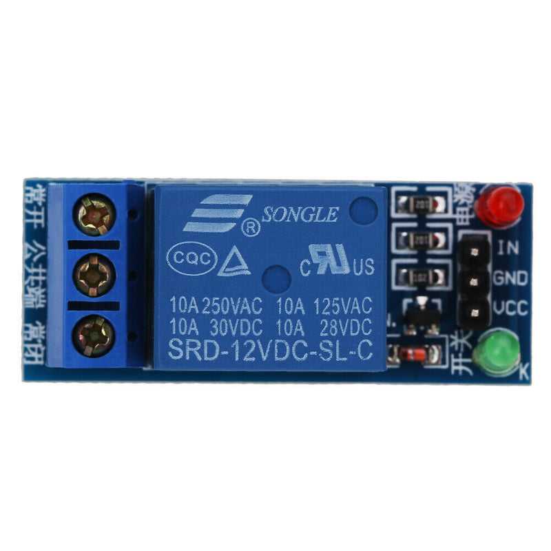 5Pcs 12V 1 Channel Relay Module Optocouple Board Shield for PIC AVR DSP ARM