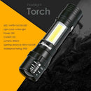 Skywolfeye Portable 4 Modes COB LED Zoom Focus Torch Light Lamp Lantern