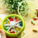 1 Pc Portable Rotating 7 Day Weekly Pill Organizer Travel Medicine Tablet H P6Q8