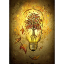 Handwork Diamond Full Round Drill Painting DIY Tree Bulb Light 5D Kit Craft
