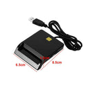 Smart Card Reader Multifunctional For CAC External Bank ID Adapter ABS USB 2.0