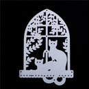 Metal Cutting Dies Stencil Craft Embossing Scrapbooking Cat on the windowsil FT