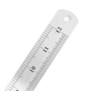 Stainless Steel Metal Straight Ruler Double Sided Measuring Tool (300mm) A