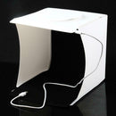 Mini Folding Studio Lightbox 2 Panel LED Light Softbox Photography Box Kit