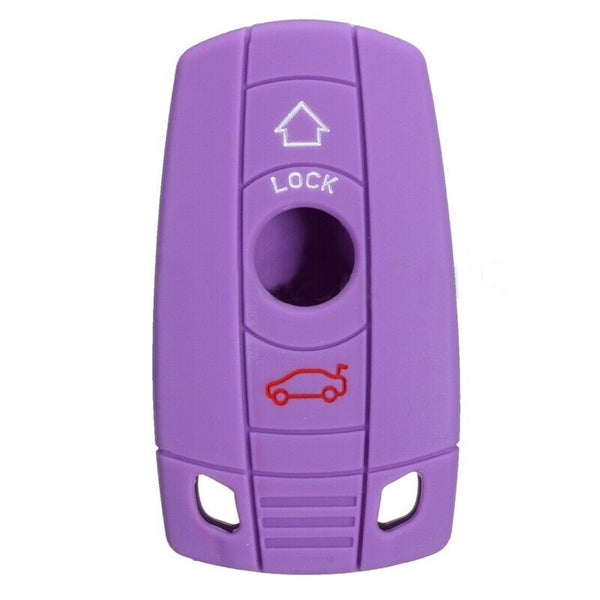 Silicone 2 Button Smart Remote Key Case Fob Cover For BMW X1 X5 1 3 5 7 Ser B6B7