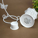 European Wrought Iron Hollow Candlestick Creative Butterfly Hook New Home D