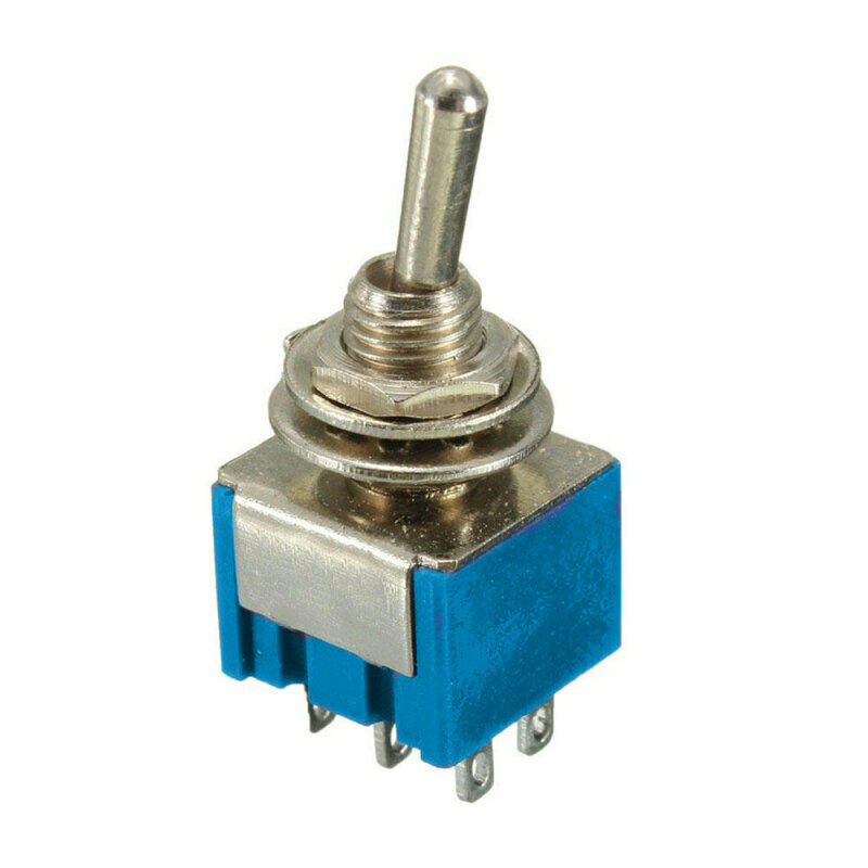 10pcs On-Off-On 3-Way Mini Toggle Switch 6-Pin 6A 125VAC New High Quality OJI
