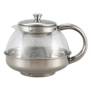 600ml Stainless Glass Teapot Loose Infuser Coffee Tea Leaf Herbal Decor
